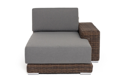 "Капри" кушетка из искусственного ротанга, цвет коричневый