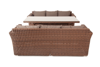 "Мокко Дабл" обеденная группа из искусственного ротанга, цвет коричневый "Мокко Дабл" обеденная группа из искусственного ротанга, цвет коричневый