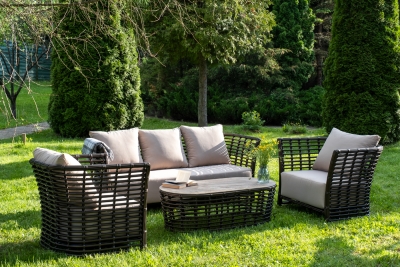 "Валенсия" лаунж-зона из искусственного ротанга, цвет бронзовый