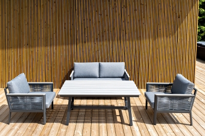 "Сан Ремо" комплект садовый для лаунж-зоны серый "Сан Ремо" комплект садовый для лаунж-зоны серый