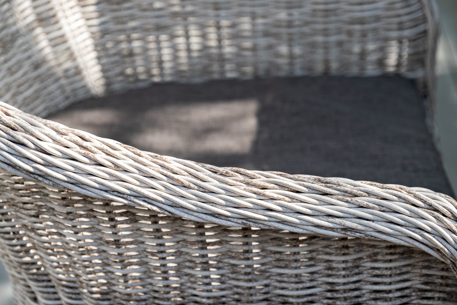 Равенна плетеное кресло из искусственного ротанга, цвет бежевый - фото 15