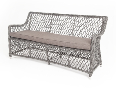 "Латте" диван двухместный из искусственного ротанга, цвет графит "Латте" диван двухместный из искусственного ротанга, цвет графит