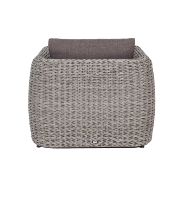 "Кальяри" кресло из искусственного ротанга (гиацинт), цвет серый