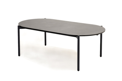 "Диего" журнальный стол из HPL 120х60 H45, цвет "серый гранит", каркас темно-серый (RAL7024) муар