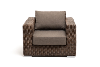 "Боно" кресло из искусственного ротанга, цвет коричневый