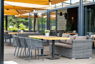 "Капучино" диван из искусственного ротанга трехместный, цвет графит "Капучино" диван из искусственного ротанга трехместный, цвет графит