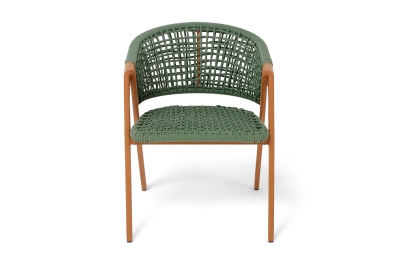 "Амстердам" плетеный стул из искусственного ротанга, цвет зеленый