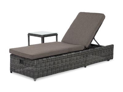 "Рим" комплект шезлонг со столиком, цвет графит "Рим" комплект шезлонг со столиком, цвет графит