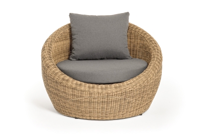 "Барселона" кресло из искусственного ротанга, цвет соломенный