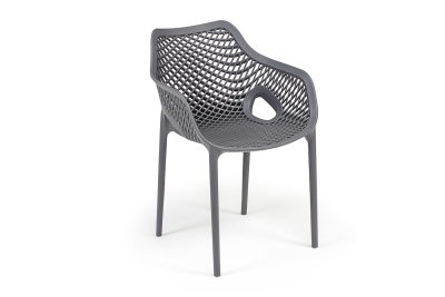 "Беллини" стул пластиковый, цвет темно-серый