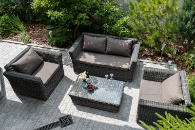 "Капучино" кресло из искусственного ротанга, цвет графит "Капучино" кресло из искусственного ротанга, цвет графит