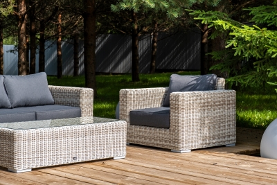 "Боно" лаунж-зона из искусственного ротанга, цвет бежевый "Боно" лаунж-зона из искусственного ротанга, цвет бежевый