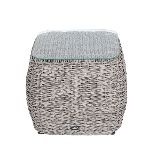 Кальяри кофейный столик из искусственного ротанга (гиацинт), цвет серый - фото 2