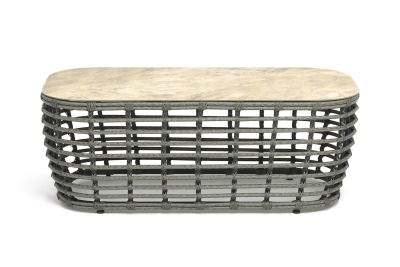 "Ницца" журнальный столик из искусственного ротанга, цвет серый "Ницца" журнальный столик из искусственного ротанга, цвет серый