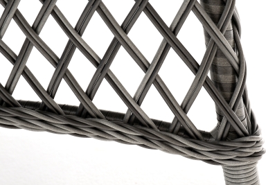 "Эспрессо" плетеный круглый стол, диаметр 150 см, цвет графит