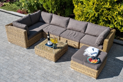 "Лунго" трансформирующаяся лаунж-зона из искусственного ротанга (гиацинт), цвет соломенный "Лунго" трансформирующаяся лаунж-зона из искусственного ротанга (гиацинт), цвет соломенный