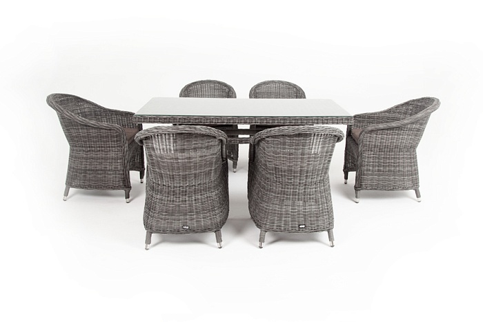 Эспрессо обеденная группа плетеная, цвет графит - фото 9