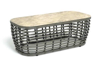 "Ницца" журнальный столик из искусственного ротанга, цвет серый "Ницца" журнальный столик из искусственного ротанга, цвет серый