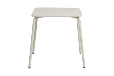 "Гелиос" стальной квадратный стол 70х70см, цвет бежевый