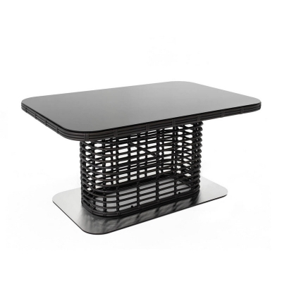 "Блисс" плетеный стол из искусственного ротанга 141х92х75см, цвет бронзовый "Блисс" плетеный стол из искусственного ротанга 141х92х75см, цвет бронзовый