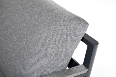 "Париж" модуль диванный левый, двухместный, цвет серый