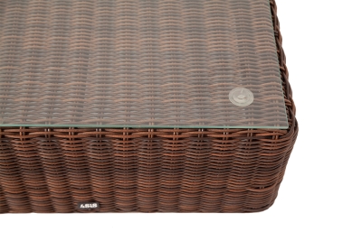 "Лунго" журнальный столик плетеный, цвет коричневый "Лунго" журнальный столик плетеный, цвет коричневый