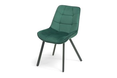 "Диана" стул из велюра, цвет зеленый