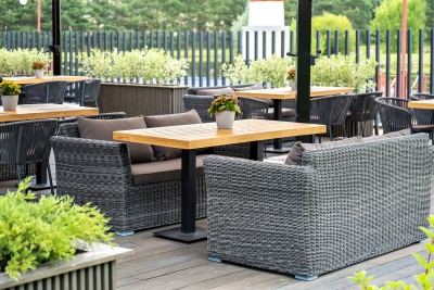 "Капучино" диван из искусственного ротанга двухместный, цвет графит