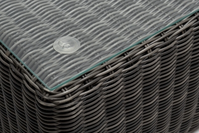 "Боно" журнальный столик из искусственного ротанга, цвет графит