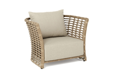 "Валенсия" кресло из искусственного ротанга, цвет соломенный