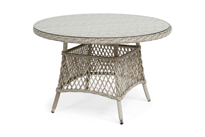 "Эспрессо" плетеный круглый стол, диаметр 118 см, цвет бежевый "Эспрессо" плетеный круглый стол, диаметр 118 см, цвет бежевый