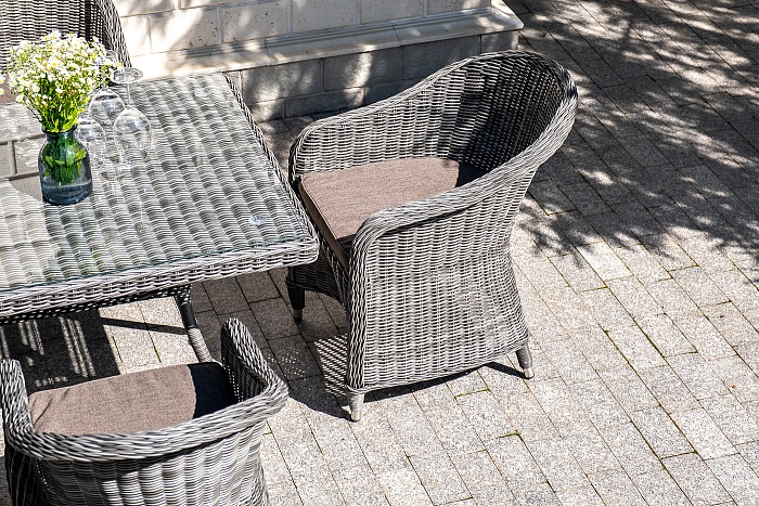 "Эспрессо" обеденная группа плетеная, цвет графит Эспрессо обеденная группа плетеная, цвет графит - фото 5