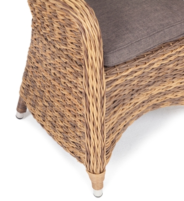 "Равенна" плетеное кресло из искусственного ротанга (гиацинт), цвет соломенный "Равенна" плетеное кресло из искусственного ротанга (гиацинт), цвет соломенный