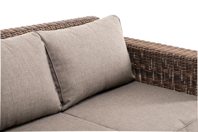"Боно" диван из искусственного ротанга трехместный, цвет коричневый