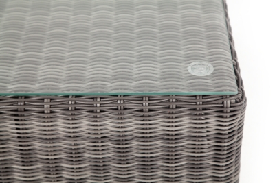 "Лунго" журнальный столик плетеный, цвет графит