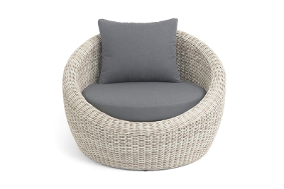 "Барселона" кресло из искусственного ротанга, цвет бежевый