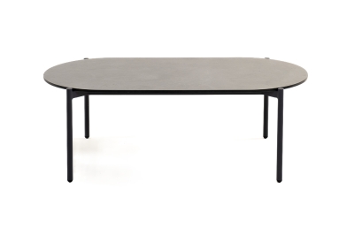 "Диего" журнальный стол из HPL 120х60 H40, каркас темно-серый (RAL7024), цвет "серый гранит"