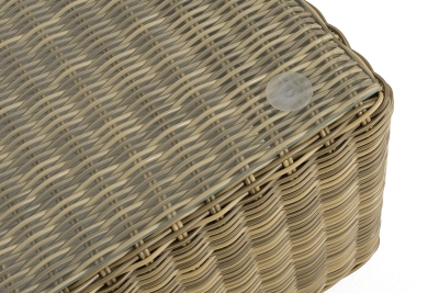 "Капри" журнальный столик плетеный, цвет соломенный "Капри" журнальный столик плетеный, цвет соломенный
