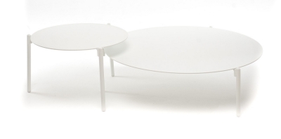 "Тоскана" журнальный столик круглый Ø103, H28,5, цвет белый