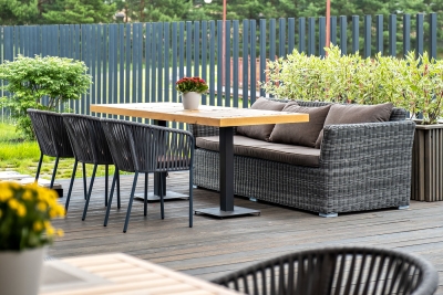 "Капучино" диван из искусственного ротанга трехместный, цвет графит "Капучино" диван из искусственного ротанга трехместный, цвет графит