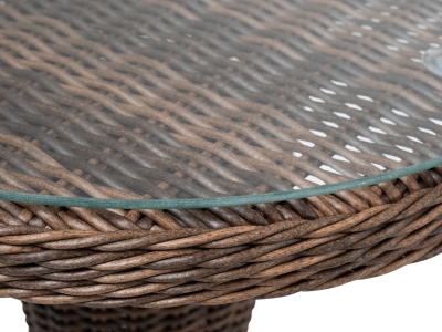 "Леванте" стол круглый из искусственного ротанга, цвет коричневый "Леванте" стол круглый из искусственного ротанга, цвет коричневый