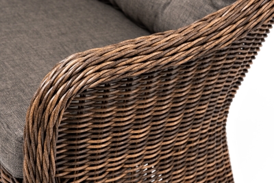 "Равенна" диван двухместный плетенный из ротанга, цвет коричневый "Равенна" диван двухместный плетенный из ротанга, цвет коричневый