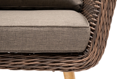 "Прованс" диван из искусственного ротанга трехместный, цвет коричневый