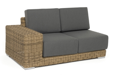 "Капри" модуль диванный правый с подушками, цвет соломенный