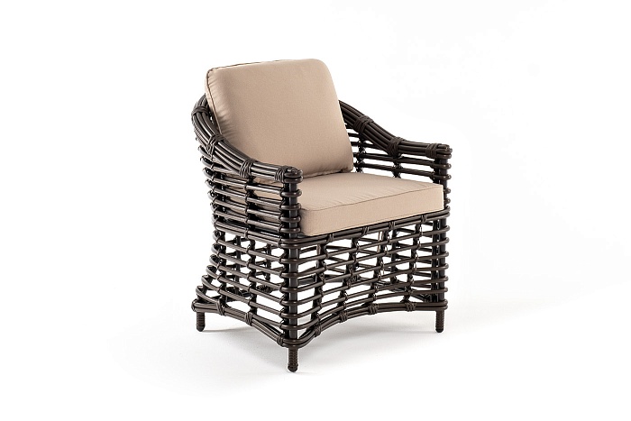 "Блисс" кресло из искусственного ротанга, цвет бронзовый Ницца кресло из искусственного ротанга, цвет бронзовый - фото 3