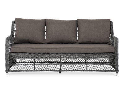 "Гранд Латте" диван трехместный из искусственного ротанга, цвет графит "Гранд Латте" диван трехместный из искусственного ротанга, цвет графит