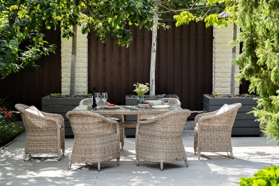 "Эспрессо" обеденная группа плетеная, цвет бежевый "Эспрессо" обеденная группа плетеная, цвет бежевый