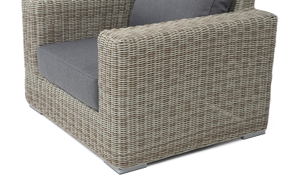 "Боно" кресло из искусственного ротанга, цвет бежевый