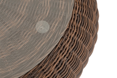 "Барселона" журнальный столик из искусственного ротанга, цвет коричневый "Барселона" журнальный столик из искусственного ротанга, цвет коричневый