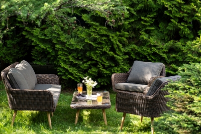 "Прованс" лаунж-зона плетеная из искусственного ротанга, цвет коричневый